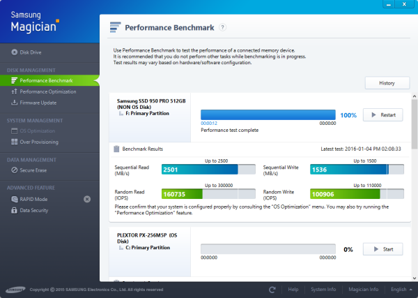 Samsung 950 deals pro firmware